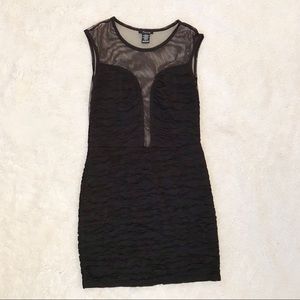 🖤 🌙 Sexy Mesh Cleavage & Backless Body-Con Dress